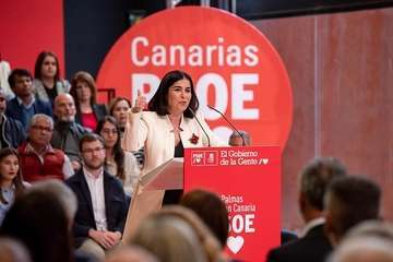 Los socialistas de Telde arropan a un Pedro Sánchez convencido del triunfo de su partido en las Islas/Acfi Press y TA.